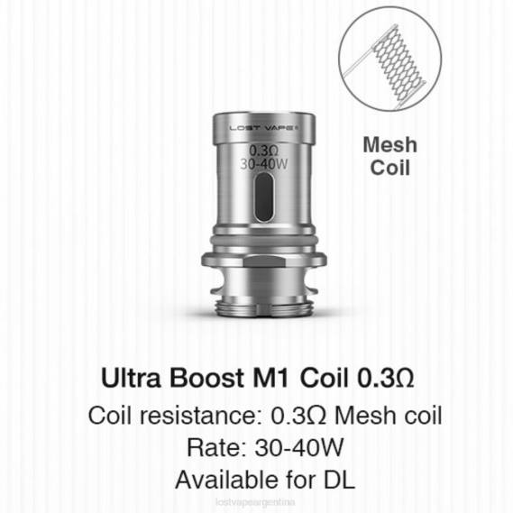 Lost Vape Disposable 6ZFL346 | Lost Vape Ultra bobinas de impulso (paquete de 5) m1 v2 0.3ohm