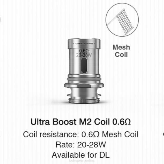 Lost Vape Near Me Argentina 6ZFL347 | Lost Vape Ultra bobinas de impulso (paquete de 5) m2 v2 0.6ohm