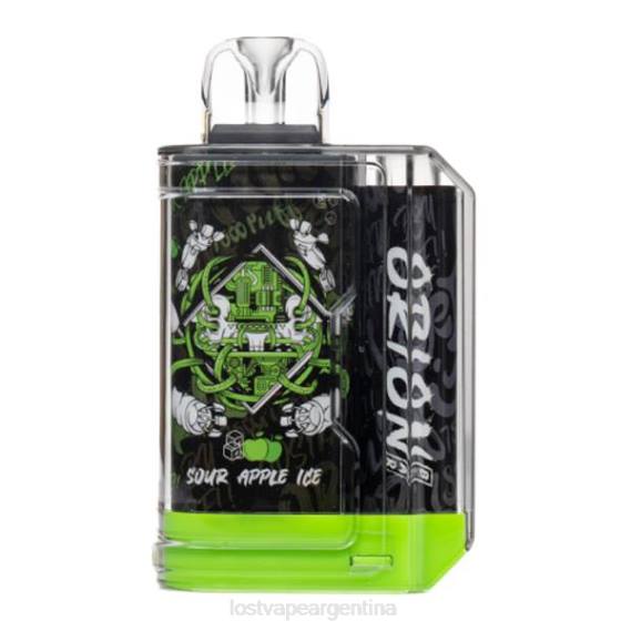 Lost Vape Argentina 6ZFL1 | Lost Vape Orion barra desechable | 7500 bocanadas | 18ml | 50 mg hielo de manzana agria