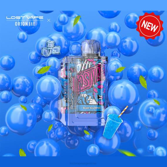 Lost Vape Pods Near Me 6ZFL88 | Lost Vape Orion barra desechable | 7500 bocanadas | 18ml | 50 mg sorbete azul