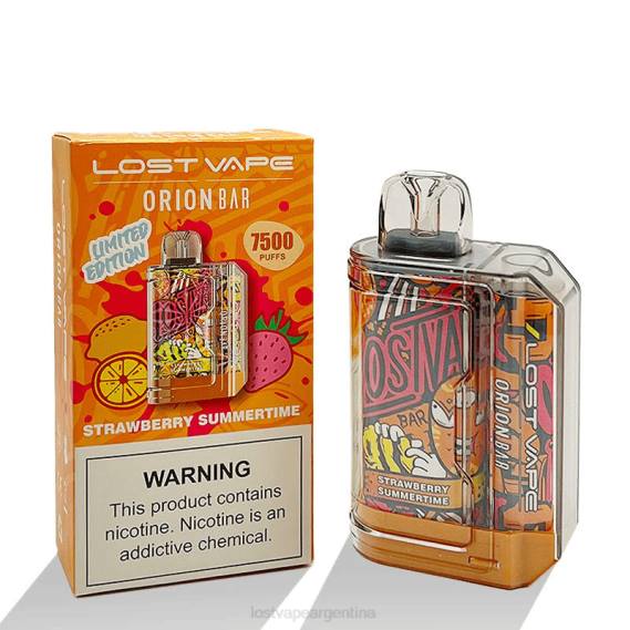 Lost Vape Pods Near Me 6ZFL98 | Lost Vape Orion barra desechable | 7500 bocanadas | 18ml | 50 mg verano de fresa