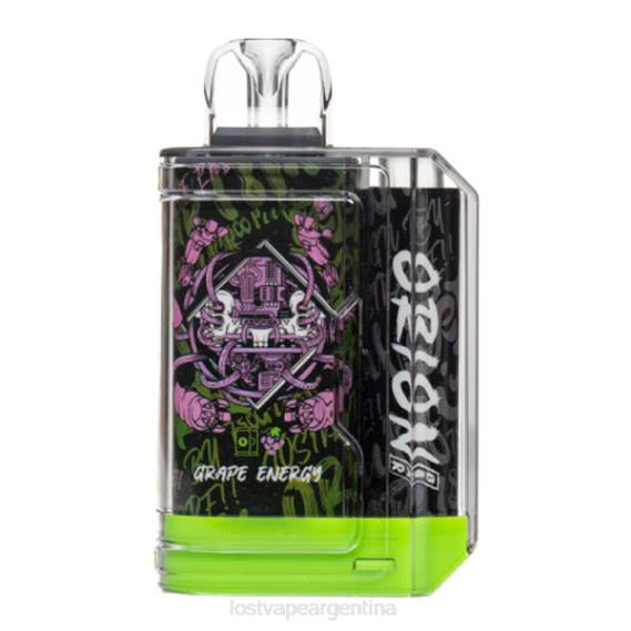 Lost Vape Price 6ZFL60 | Lost Vape Orion barra desechable | 7500 bocanadas | 18ml | 50 mg energía de la uva