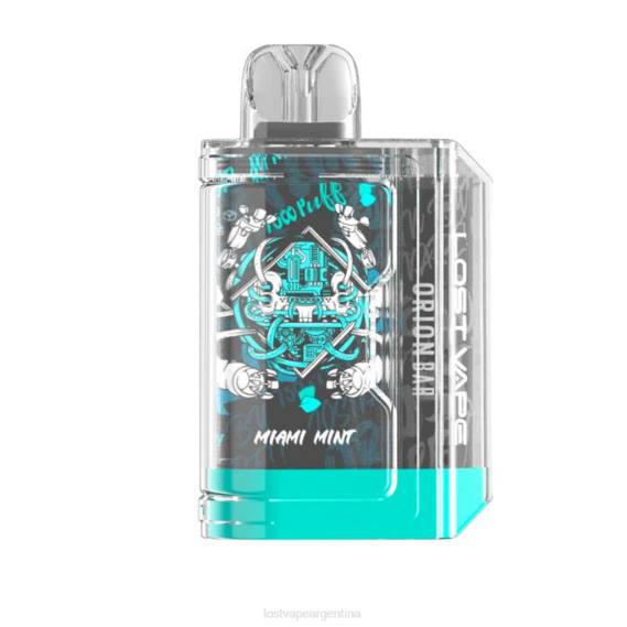 Lost Vape Wholesale 6ZFL84 | Lost Vape Orion barra desechable | 7500 bocanadas | 18ml | 50 mg menta de miami