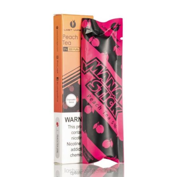 Lost Vape Review Argentina 6ZFL525 | Lost Vape Mana palo desechable | 300 bocanadas | 1,2 ml té de melocotón 5%