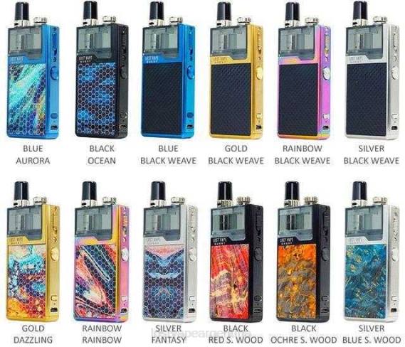 Lost Vape Argentina 6ZFL481 | Lost Vape Quest kit completo del dispositivo orion q pod acero inoxidable/madera de riachuelo