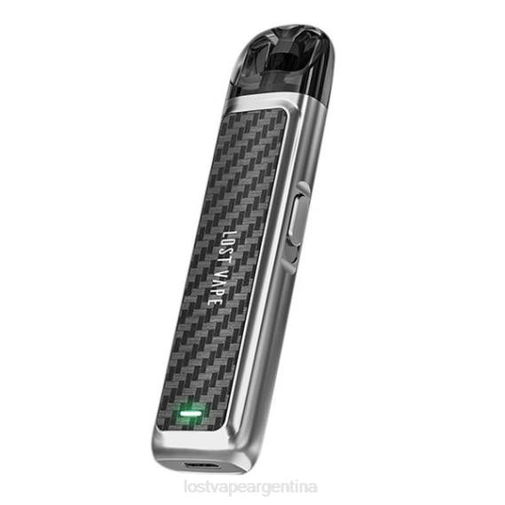 Lost Vape Disposable 6ZFL226 | Lost Vape URSA kit de cápsulas | 800mah fibra de carbono plateada