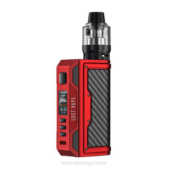Lost Vape Customer Service 6ZFL139 | Lost Vape Thelema kit de búsqueda de 200w rojo mate/fibra de carbono