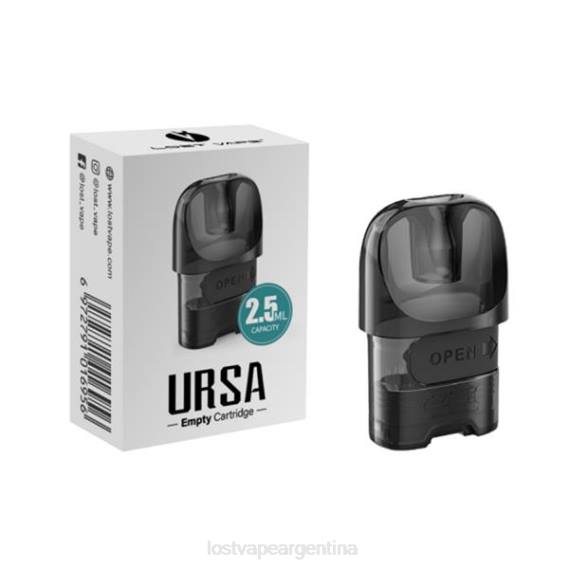 Lost Vape Review Argentina 6ZFL215 | Lost Vape URSA vainas de repuesto negro (cartucho de cápsulas vacías de 2 ml)